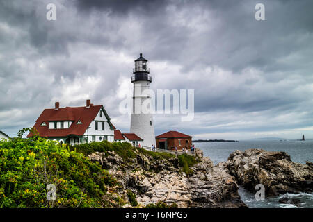 The Portland Head Lighthouse in Cape Elizabeth, Maine