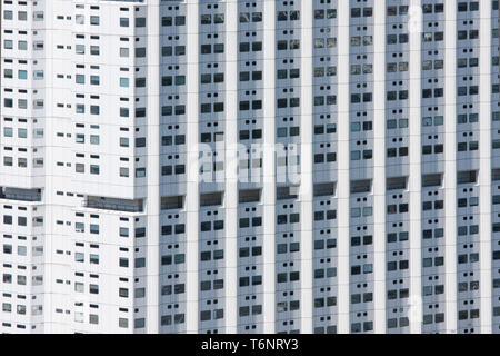 Facade of a big white building Stock Photo