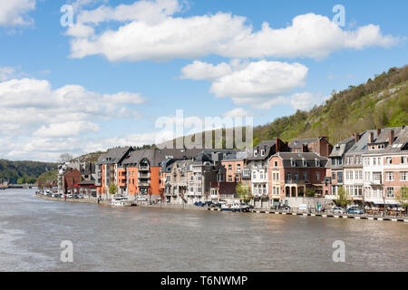 Dinant in the Belgium Ardennes on River Meuse Stock Photo