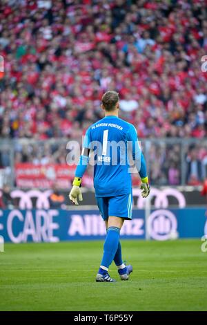 Goalkeeper Manuel Neuer FC Bayern Munich, Allianz Arena, Munich, Bavaria, Germany Stock Photo