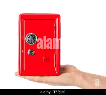 Hand and safe Stock Photo