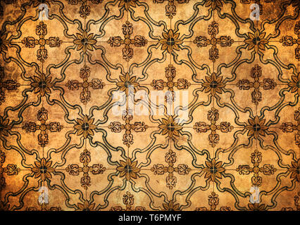 grunge vintage ceramic tiles background Stock Photo