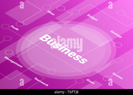 strategy concept words isometric 3d word text concept with some related ...
