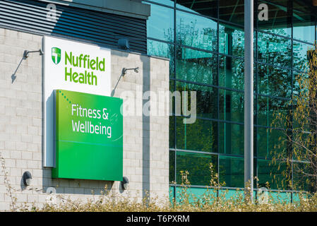 Nuffield Health Fitness & Wellbeing centre near the Riverside Walk in Norwich, Norfolk, England, United Kingdom. Stock Photo