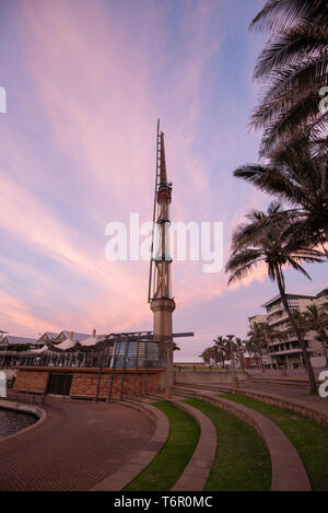 An early morning view from within Durban's Point Waterfront i- an ongoing modern urban regeneration/development project located in the Point, Durban. Stock Photo