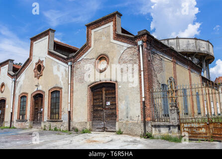 Typical buildings of Crespi d'Adda Stock Photo