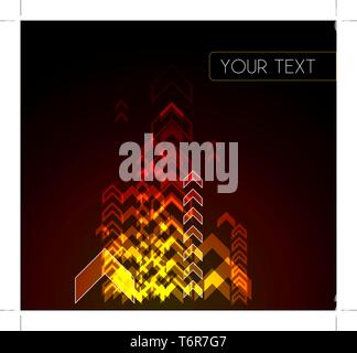Colourful abstract background made from arrows Stock Vector