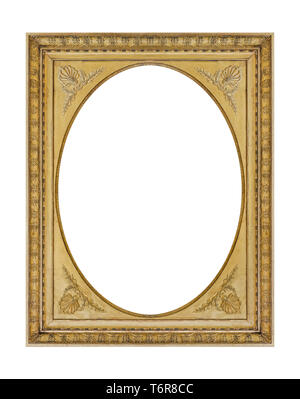 Old wooden picture frame Stock Photo