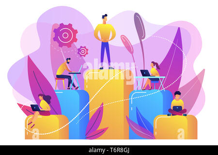 Business hierarchy concept vector illustration. Stock Photo