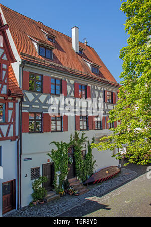 Beautiful house, Fisherman house, Ulm Stock Photo