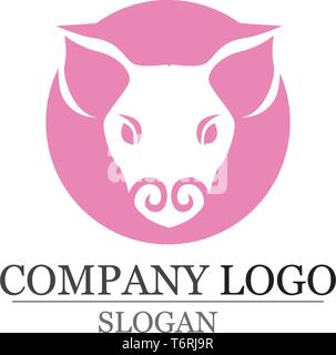 dog head  symbols logo and template  vector icons app Stock Vector
