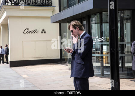 Coutts Bank, Strand, London, England, United Kingdom. Founded in 1692 . Stock Photo