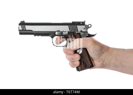 Hand with pistol Stock Photo