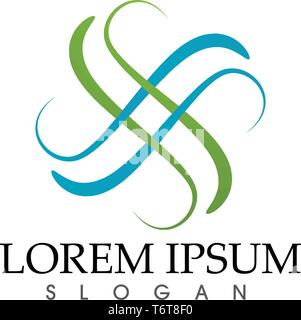 leaf green nature logo and symbol template Vector Stock Vector