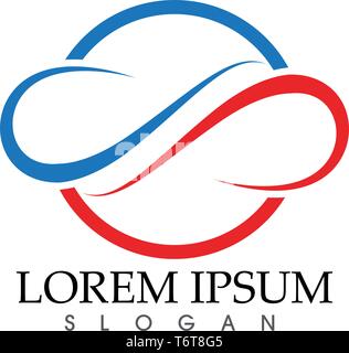 infinity logo and symbol template icons app .. Stock Vector