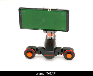 Motorized Camera Table Dolly Stock Photo
