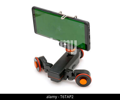 Motorized Camera Table Dolly Stock Photo