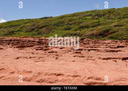 Rock formation of Praia do Amor near Pipa on Brazil Stock Photo