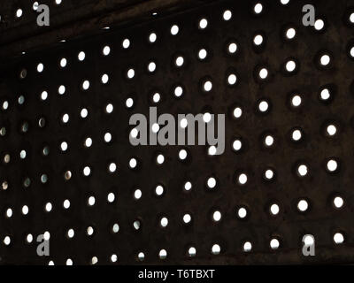 White dots on black background Stock Photo