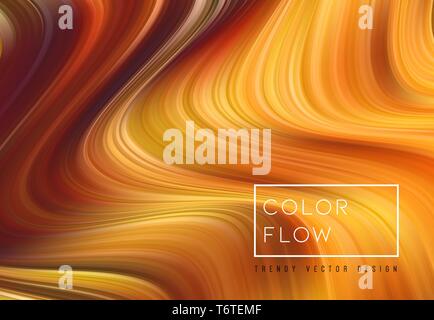 Abstract colorful vector background, color flow liquid wave for design brochure, website, flyer. Stock Vector