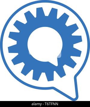 gear logo design industrial icon element illustration - vector Stock Vector
