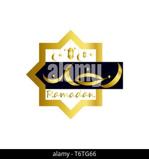 Ramadan Kareem islamic greeting- Vector ilustration. eps 10. Stock Vector
