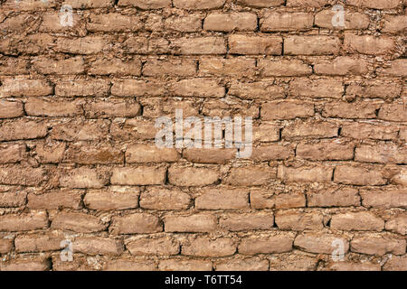 adobe brick background in desert, Stock Photo