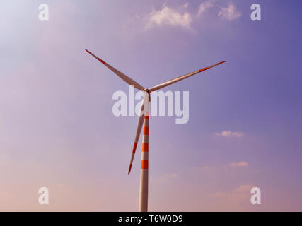 Wind Turbine Power Concept, India Stock Photo