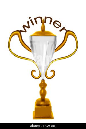 prize winner. vinner cup isolated on white background Stock Vector