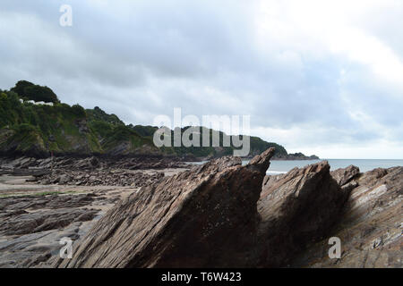 Picturesque Combe Martin, North Devon, United Kingdom Stock Photo