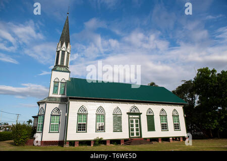 Wooden church, Nieuw-Nickerie, Suriname Stock Photo