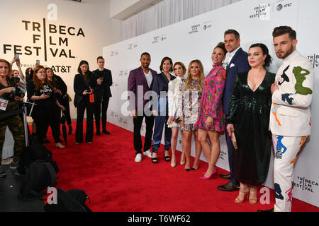 Charles Michael Davis, Miriam Shor, Molly Bernard, Hilary Duff, Sutton Foster, Peter Hermann, Debi Mazar and Nico Tortorella attend Tribeca TV: Younge Stock Photo