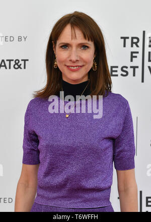 Dolly Wells attends the premiere of 'Good Posture' during the 2019 Tribeca Film Festival at SVA Theater on April 27, 2019 in New York City. Stock Photo