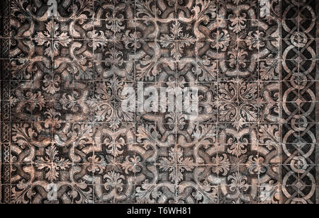 grunge vintage ceramic tiles background Stock Photo