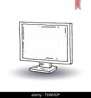Televisions, vintage  and modern, vector illustration Stock Vector