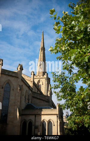 Huddersfield, West Yorkshire, UK, October 2013, view of St Paul's Concert Hall spire Stock Photo