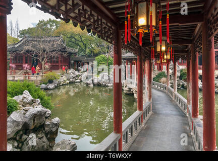 Yuyuan Gardens (also Yu Garden or Yuyuan Garden), Old City, Shanghai, China Stock Photo