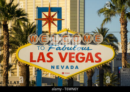 famous las vegas nevada welcome sign Stock Photo