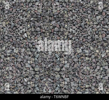 seamless texture of gray stone. Scree background. Crushed grey stone Stock Photo