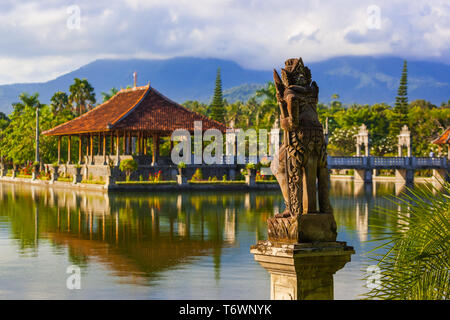 Water Palace Taman Ujung in Bali Island Indonesia Stock Photo