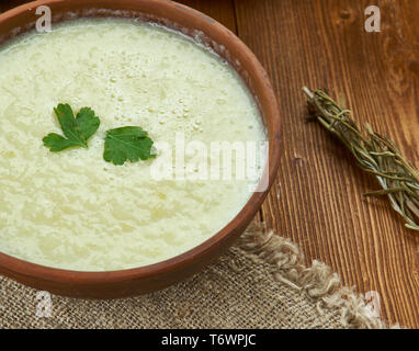 Scottish  Leek and Potato Soup Stock Photo