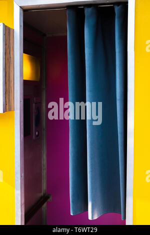 Vintage Photo Booth in Vibrant Colours Stock Photo