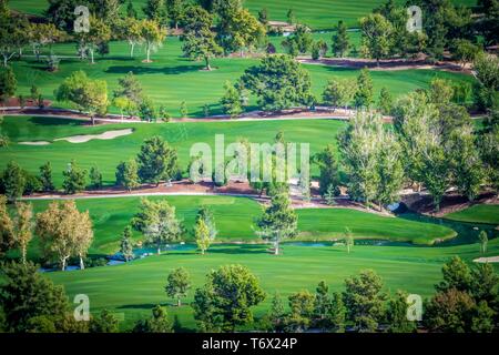 beautiful aerial of a golf resort in las vegas nevada Stock Photo