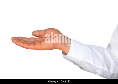 Gesture series, hand calls Stock Photo