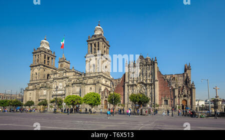 Metropolitan Cathedral of the Assumption of Mary of Mexico City Stock Photo