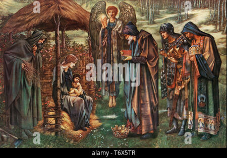 The Star of Bethlehem by Edward Burne-Jones, print, 1833-1898 Stock ...