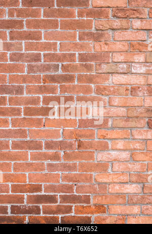 Old red brick rustic wall Stock Photo