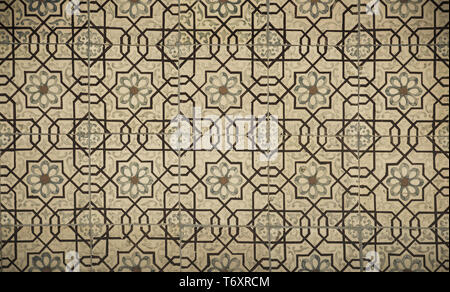 vintage ceramic tiles background, perfect colorful pattern Stock Photo