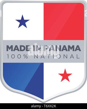 MADE IN PANAMA Stock Vector