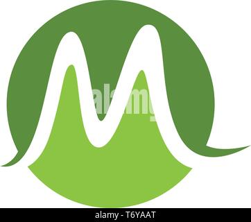 M letters business logo and symbols template Stock Vector